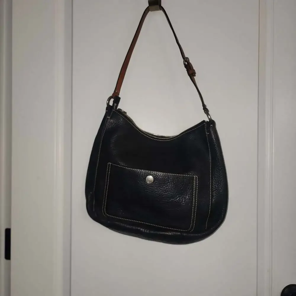 COACH💥LIMITED EDITION~VINTAGE💥Black Pebble Leather Chelsea Shoulder Bag